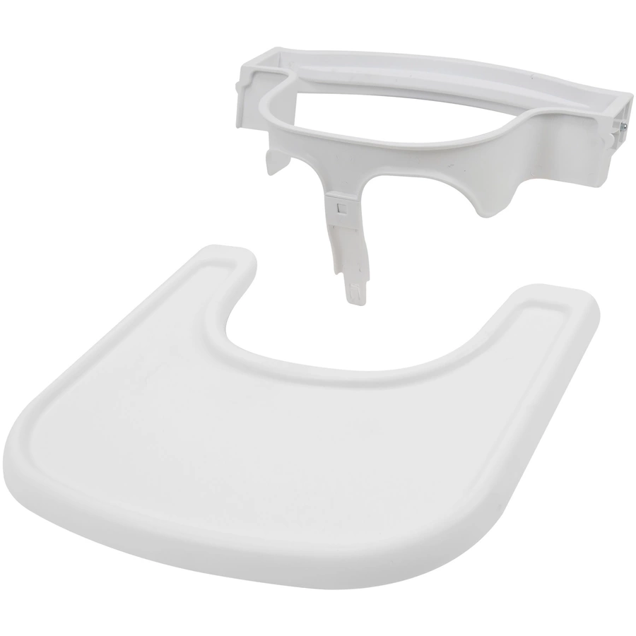 509 Crew SKY Hochstuhl natur inkl. Bouncer stone white und 2-in-1 Essbrett weiß
