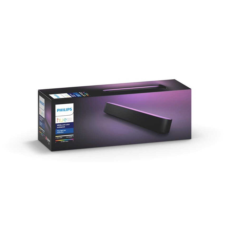 Philips Hue -Play-Lysskinne Udvidelsespakke Sort - White & Color Ambiance