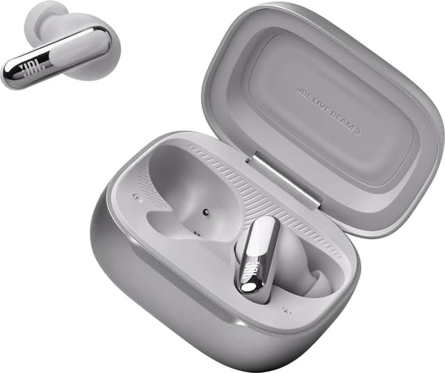 JBL Live Beam 3 true wireless in-ear høretelefoner (sølv)