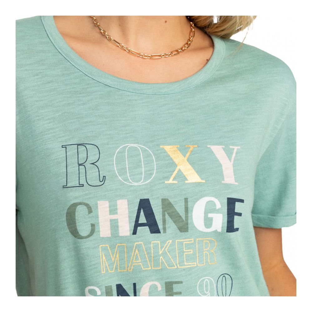 Roxy OCEAN AFTER - Tee-shirt Femme blue surf