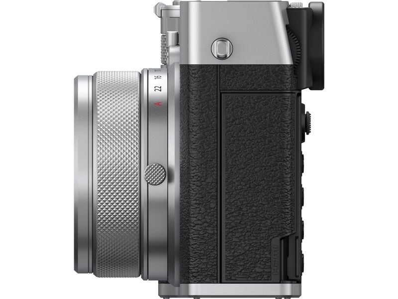 Fujifilm Fotokamera GFX 100RF Silber GFX-Kamera mit fest verbautem Objektiv und bringt die Mittelformat-Bildqualität in ein ultrakompaktes Design