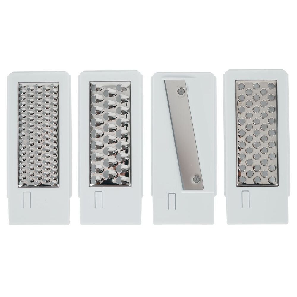 Mandoline multifonctions 5 en 1 en plastique et inox