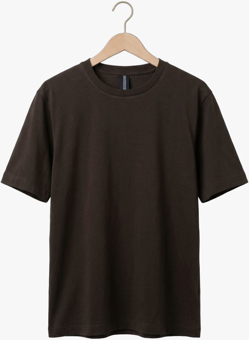 bruine profuomo t-shirt t-shirt crew neck heavy cotton