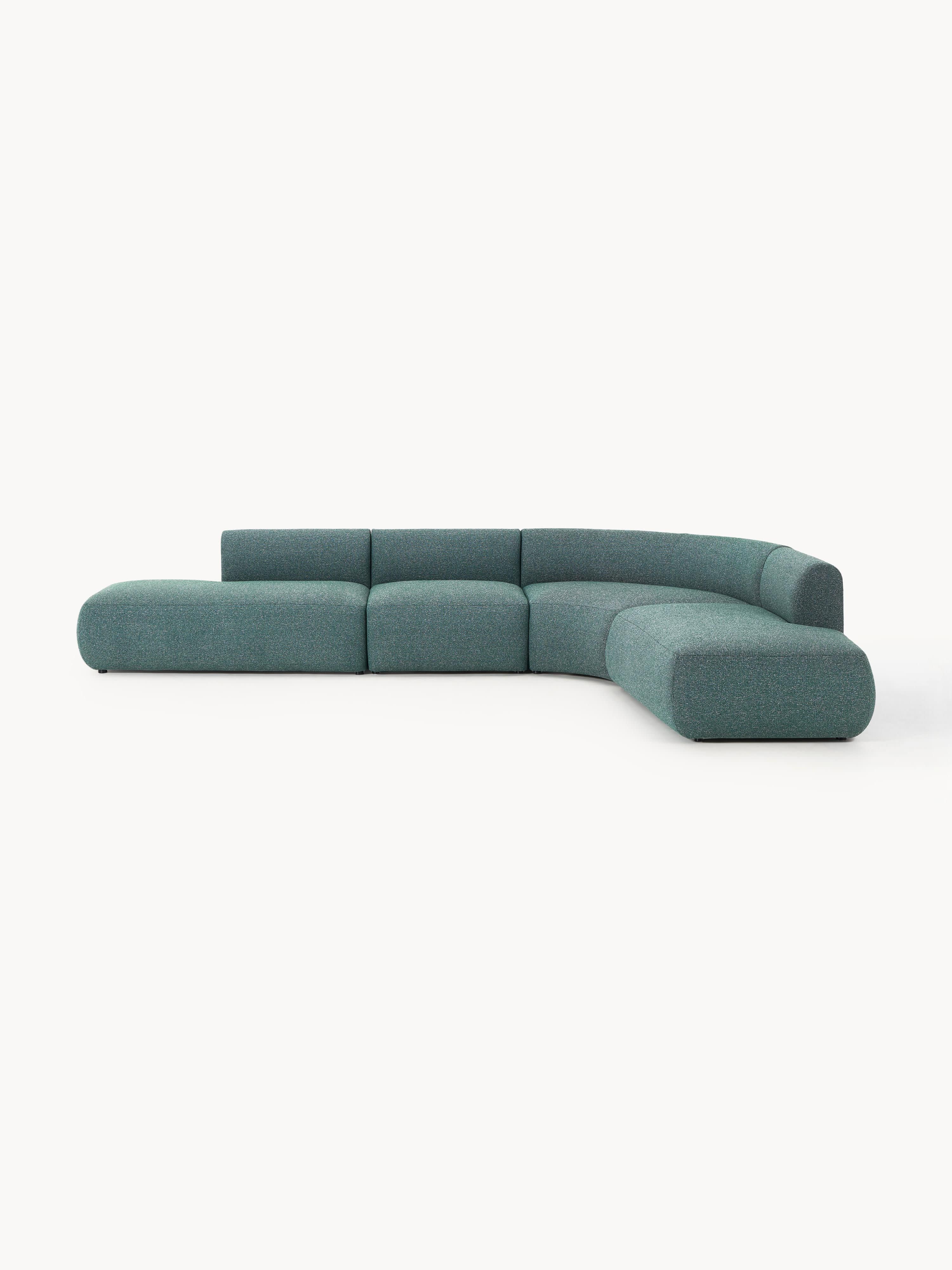 Modulaire bouclé hoekbank Sofia (4-zits)