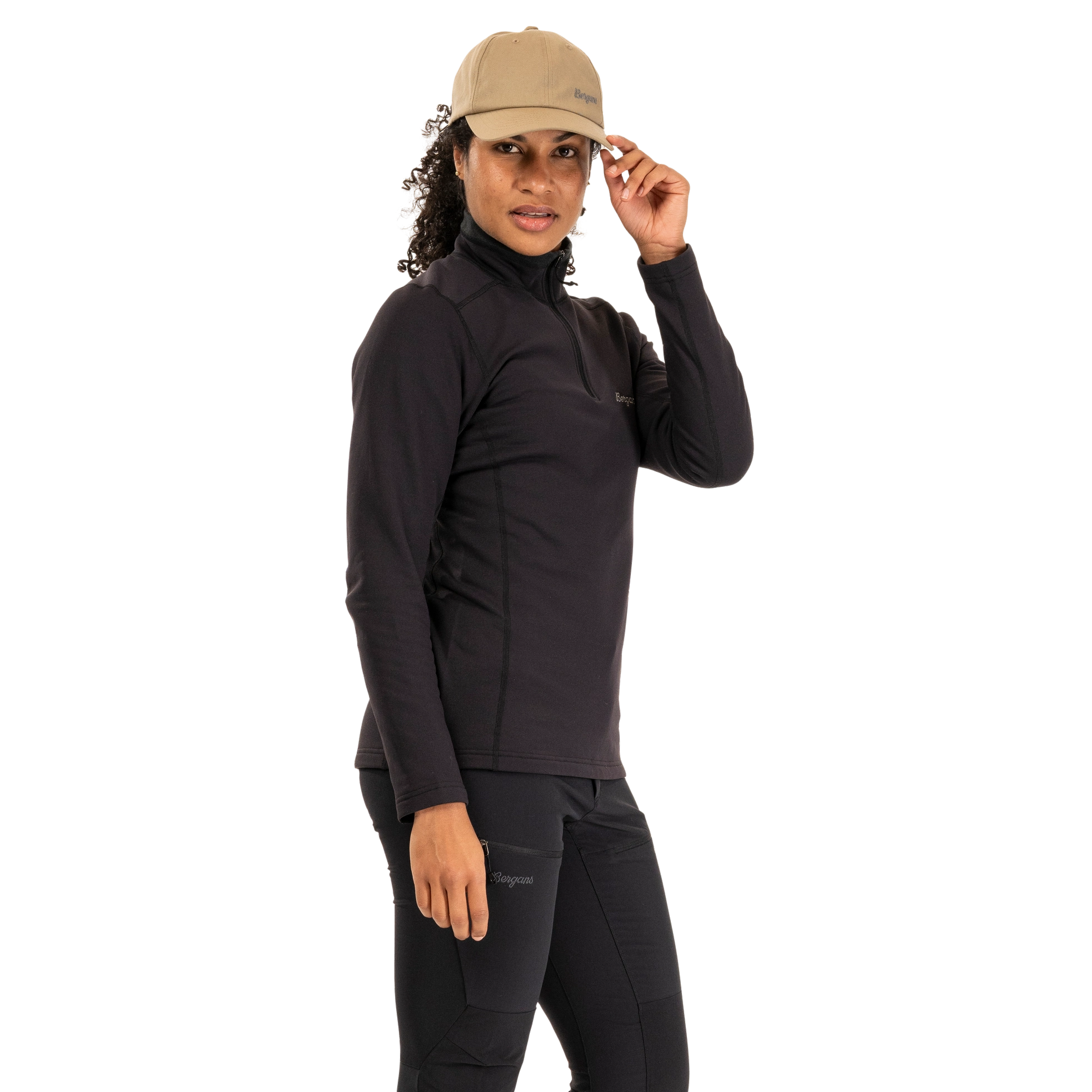 Midtli Midlayer Half Zip Women Black