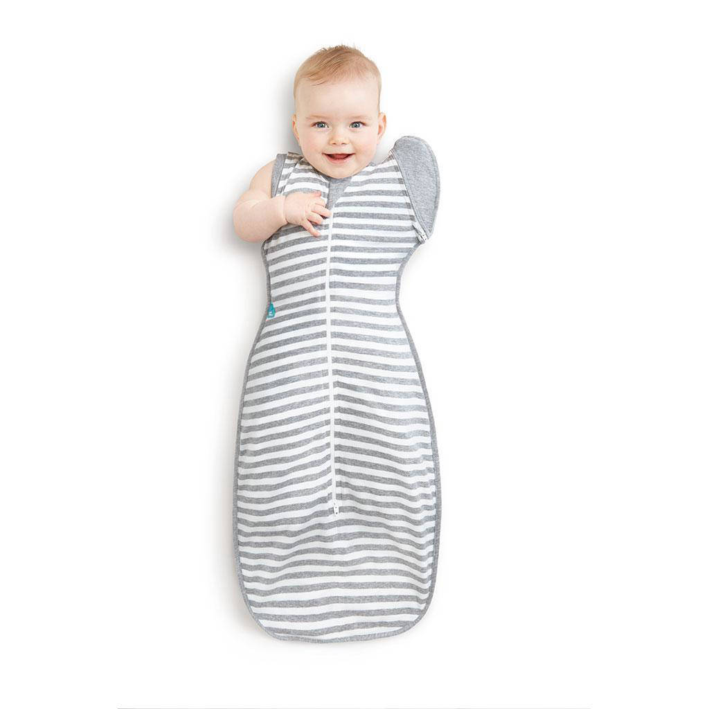 Super leuk en comfySwaddleUp overgangsslaapzak Fase 2 TOG 1.0 grijs/wit