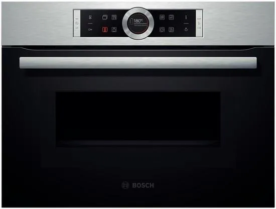 Bosch Serie | 8 CMG633BS1 - Kombinationsovn - til indbygning - niche - bredde: 56 cm - dybde: 55 cm - højde: 45 cm - med selv-rengøring - inox