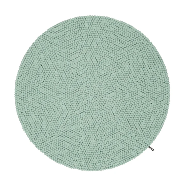 myfelt - Fine Filzkugelteppich, Ø 180 cm, türkis