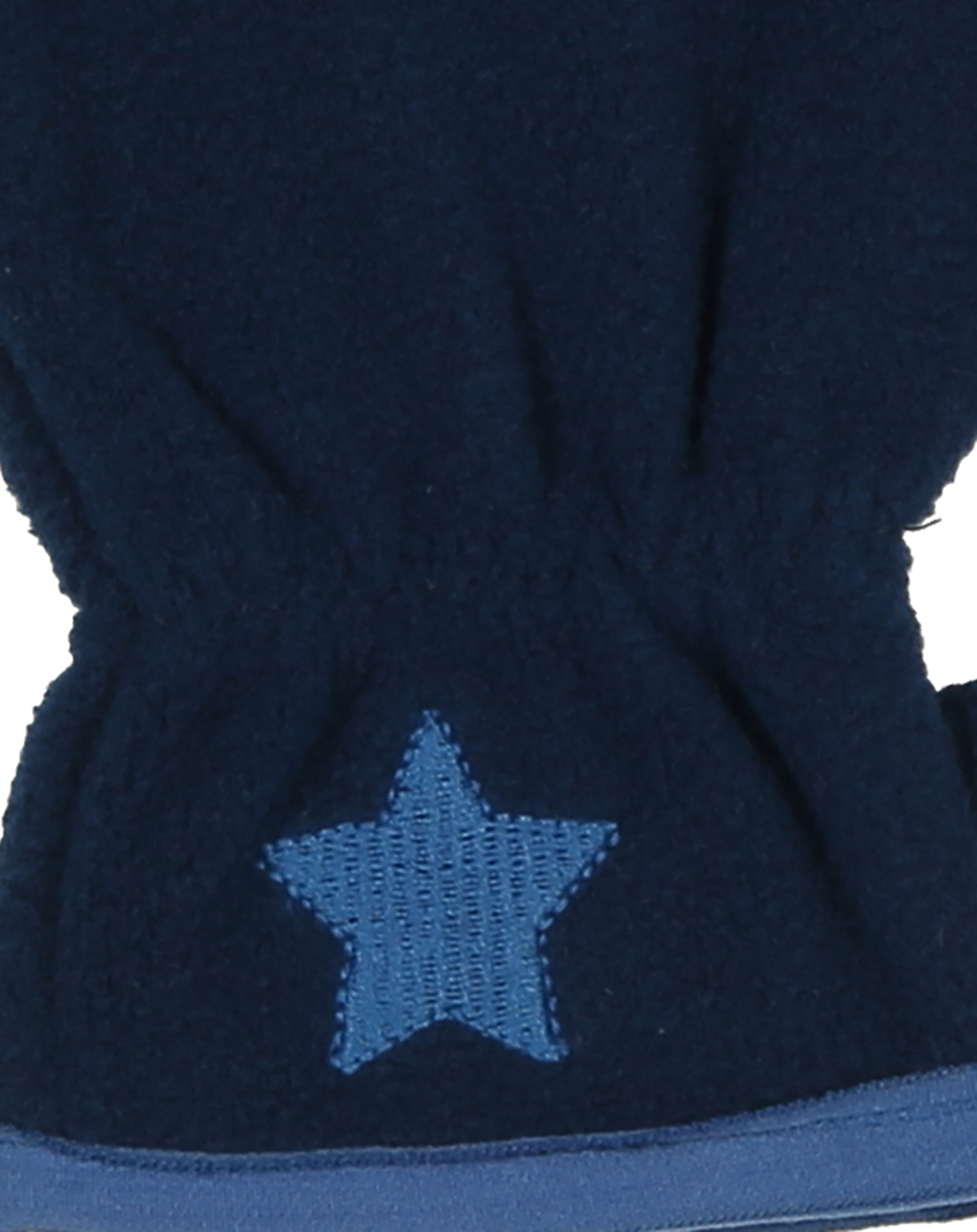Fleece-Fäustlinge STERNCHEN in dunkelblau