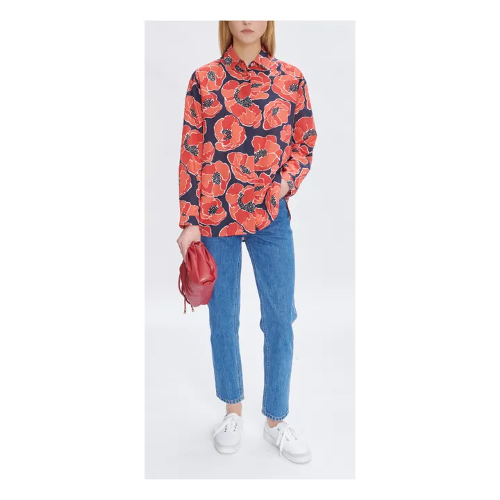 A.P.C. Chemise Wendy Coton et Soie | Corail