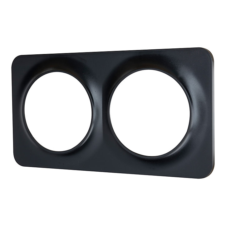 Plaque de finition double Jacobsen Espen noir