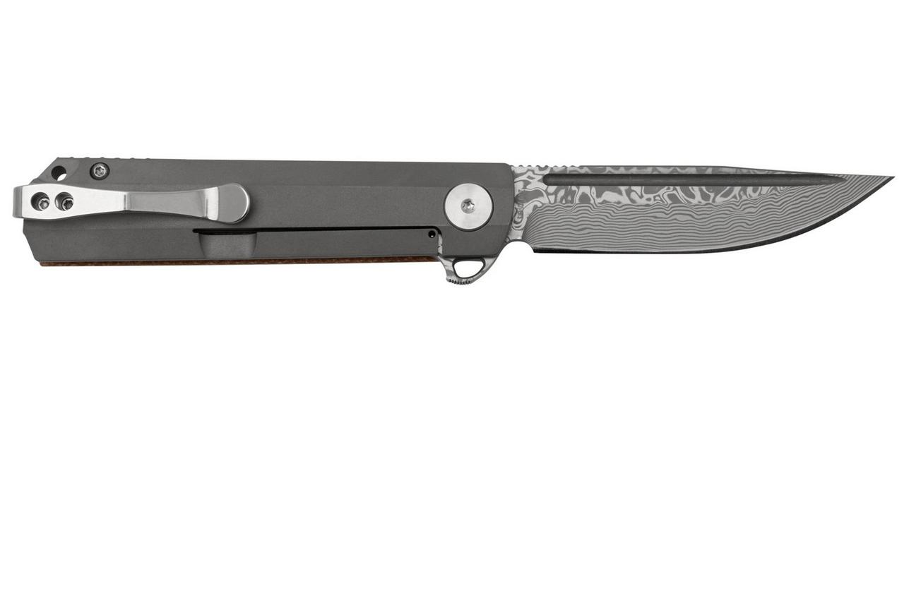 Böker Plus Cataclyst 42 Flipjoint Damascus 01BO479DAM Brown Micarta zakmes