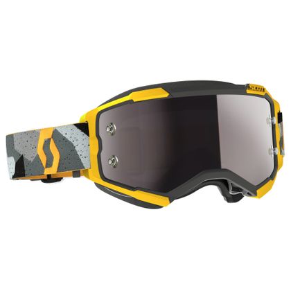 Masque cross Scott FURY - ARGENT 2023 - Gris / Jaune
