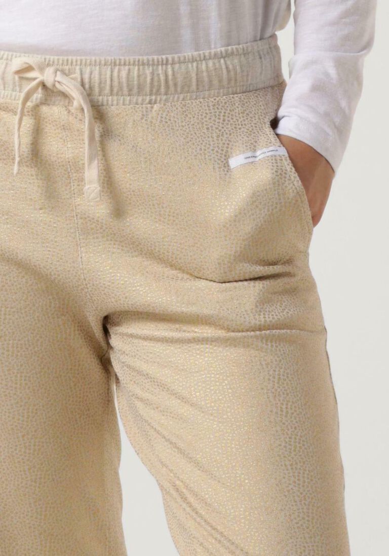 10DAYS beige 10days joggingbroek cropped jogger foil