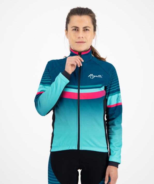 Rogelli Impress Cykeljakke - Blå / Pink