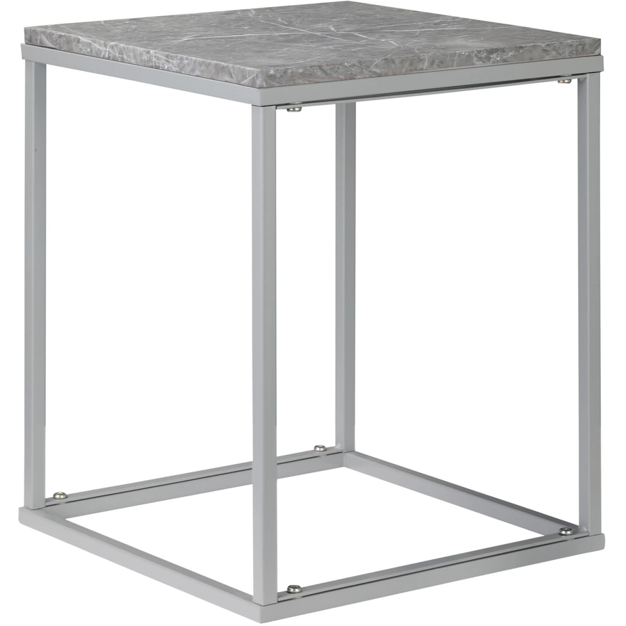 Outsunny Gartentisch mit Metallrahmen grau
