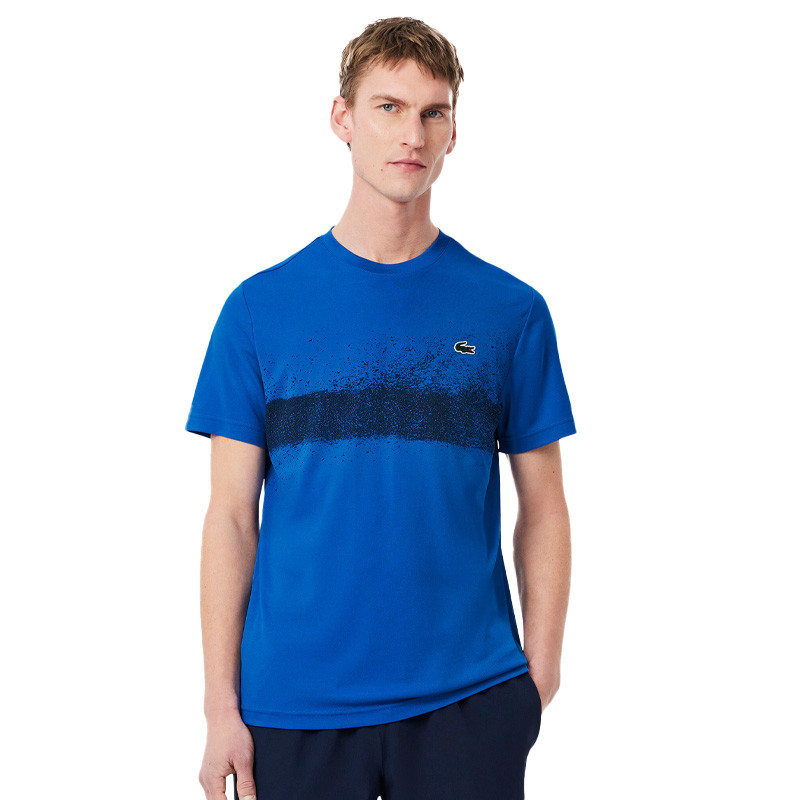 Tee-shirt tennis Lacoste x Novak Djokovic bleu