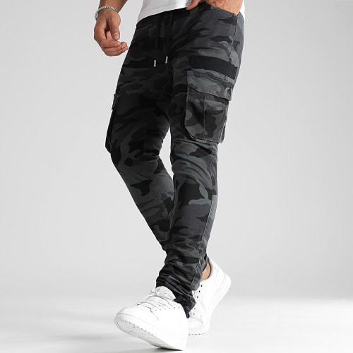 Pantalon Cargo 3055 Gris Anthracite Camouflage