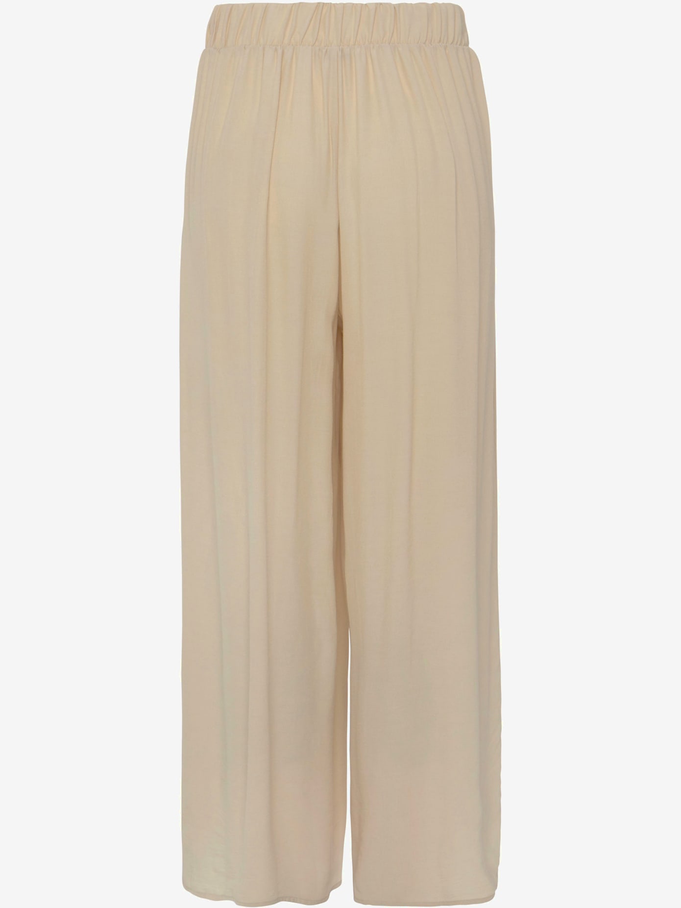 Pantalon bords-côtes lisses avec élastique au dos