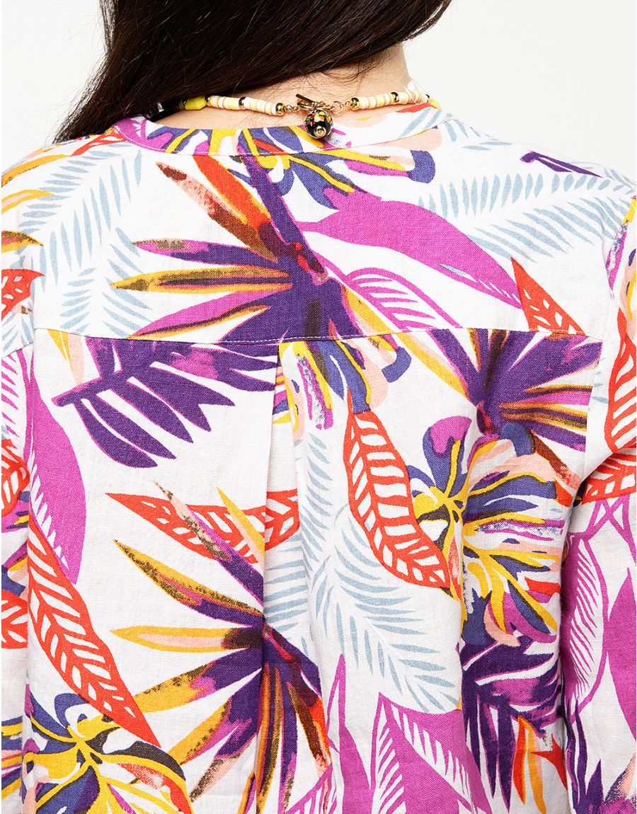 Blouse 100% lin blanc