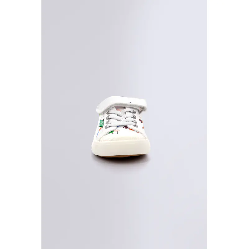 Kickgoldi Blanc cerise BASKETS BASSES Textile Fille
