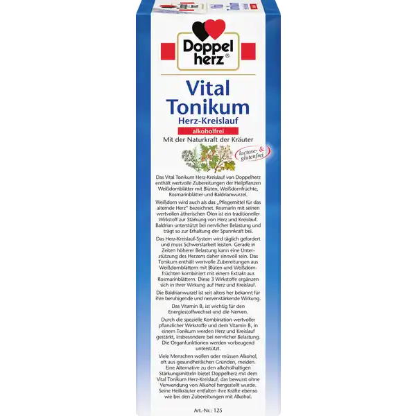 Alkoholfrei Vital Tonikum Herz-Kreislauf