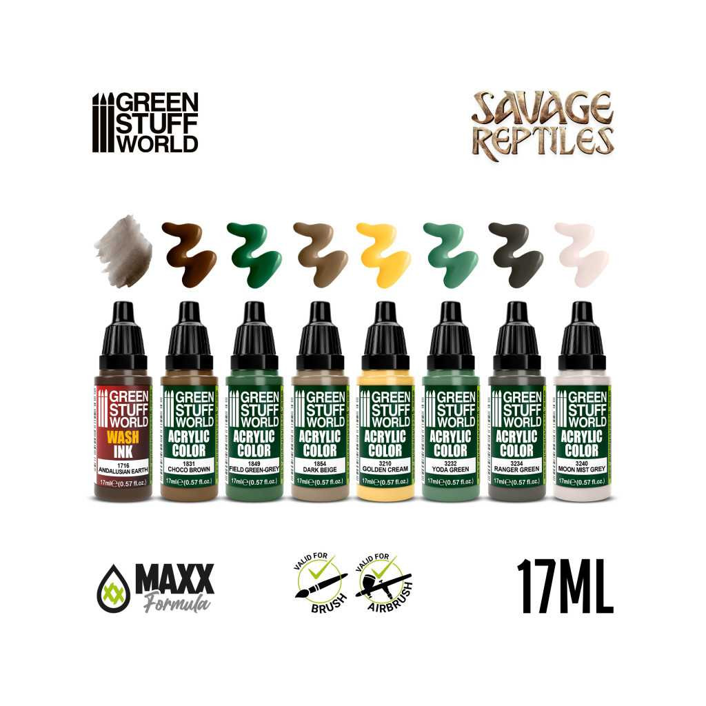 Set de Peintures - Savage Reptiles