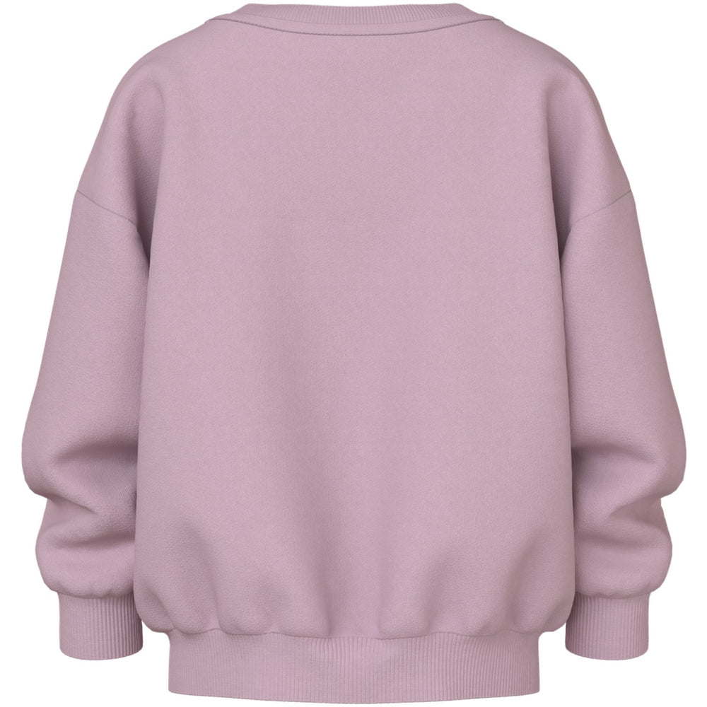 Køb Name It Dawn Pink Swan Nmfvallene Ls Rlx Sweat Bru