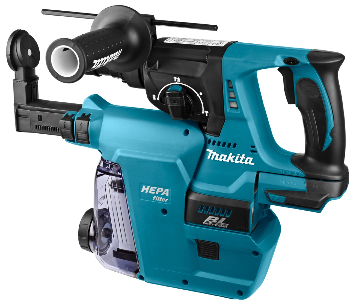 Makita DHR243ZJW 18V Li-Ion Accu SDS-Plus Combihamer body in Mbox - 2J