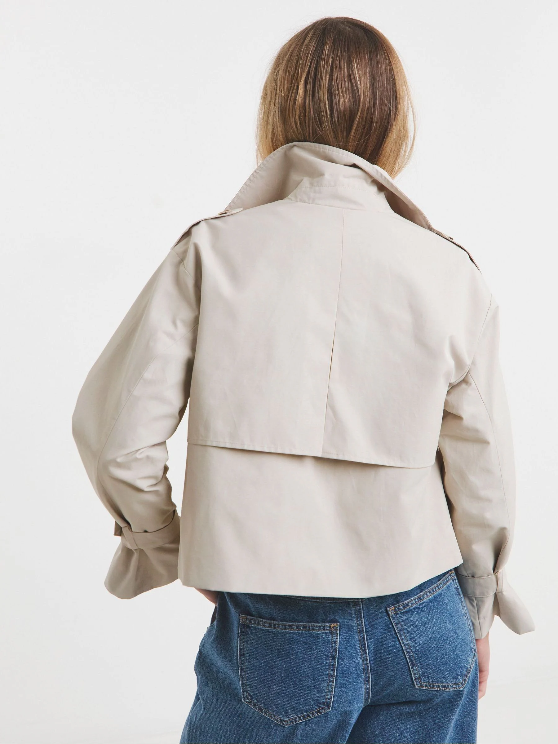 Simply Be - Cropped trenchcoat