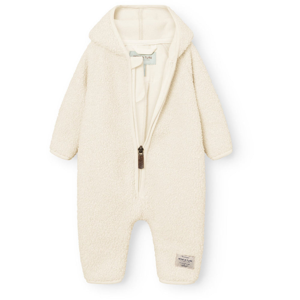 Køb Mini A ture Angora Cream Matadel Teddyfleece Jumpsuit. GRS