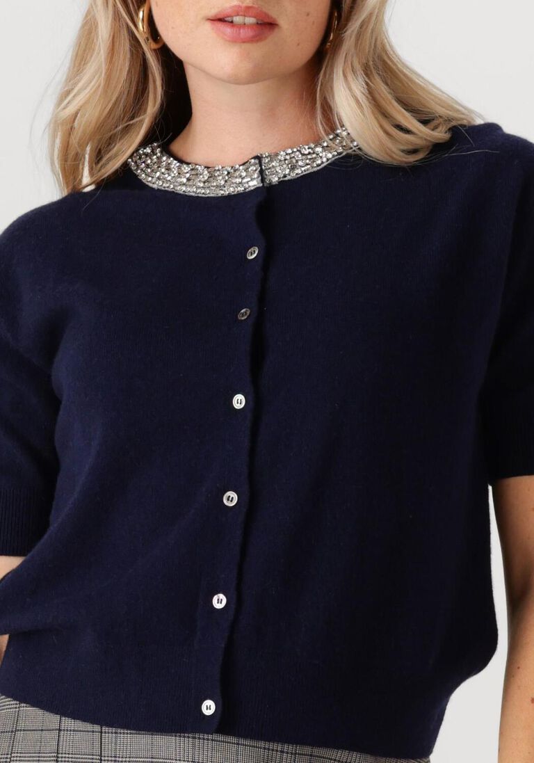 donkerblauwe janice vest moon