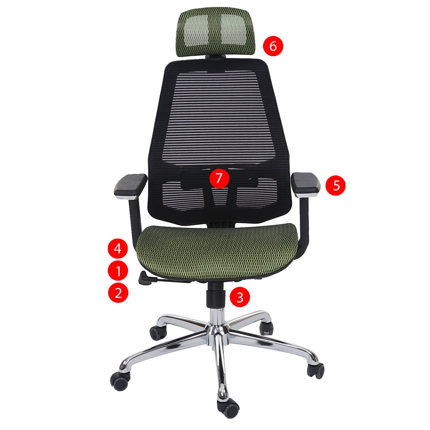 Bürostuhl MCW-A58, Schreibtischstuhl, Sliding-Funktion Stoff/Textil ISO9001 ~ grün/schwarz
