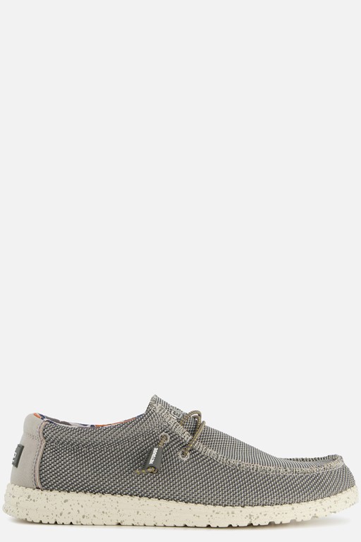 HEYDUDE Wally SOX Instappers grijs Canvas