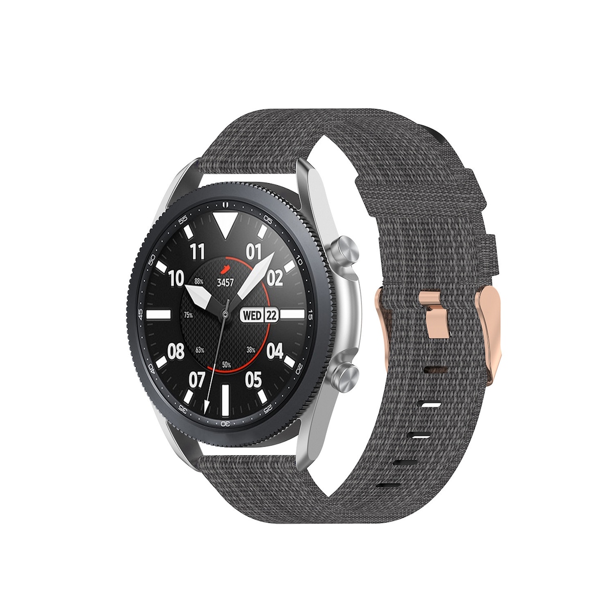 Klokkerem Nylon Grå 18 mm