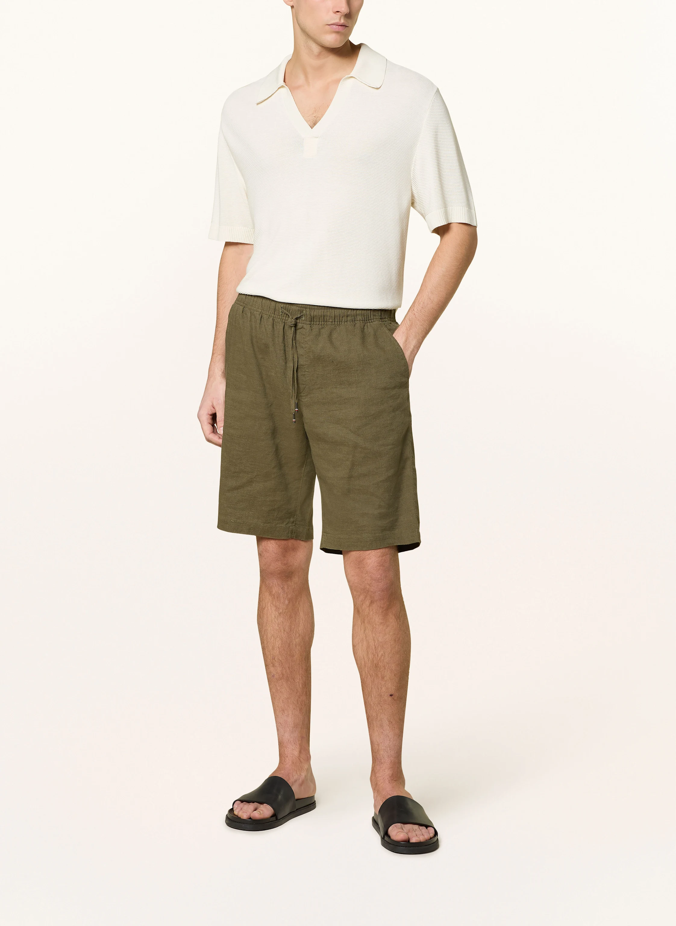 TOMMY HILFIGER Leinenshorts HARLEM Relaxed Tapered Fit