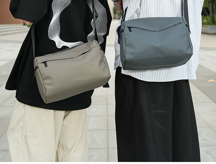 Wavecho - Effen crossbodytas met rits