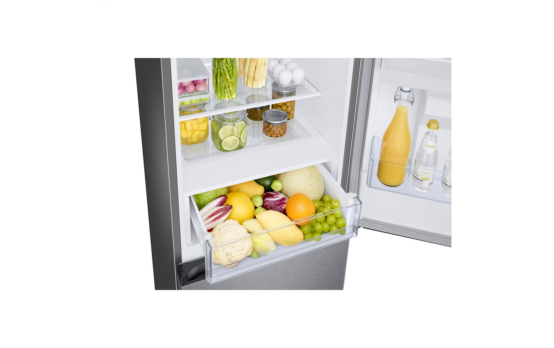 Kühl-Gefrierkombination RB34C632DSA/WS Rechts<br>Freistehendes Kombigerät mit Kühlschrank oben und Gefrierschrank unten