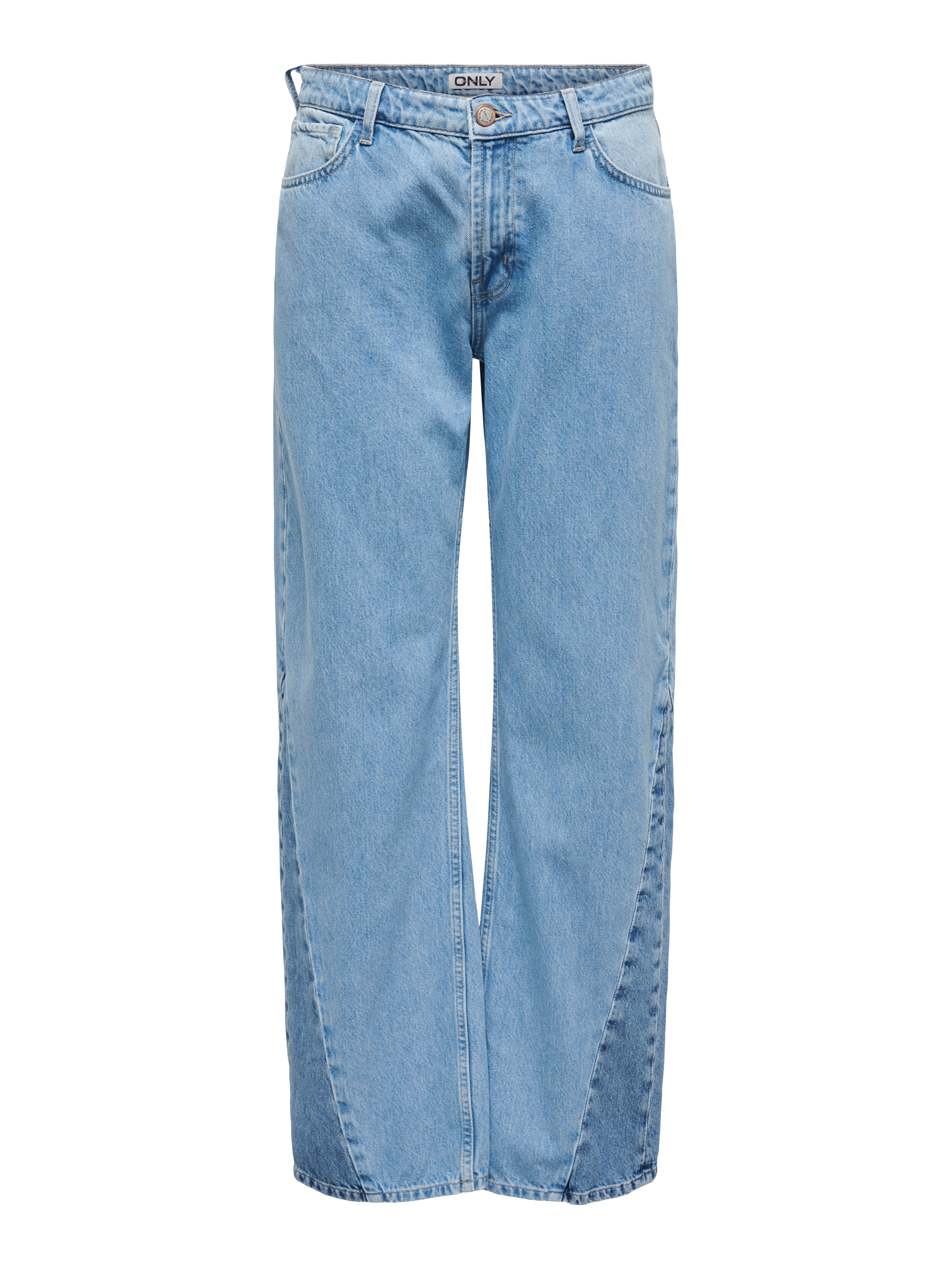 ONLCOBAIN Mittlere Taille Weiter Beinschnitt Jeans Light Blue Denim