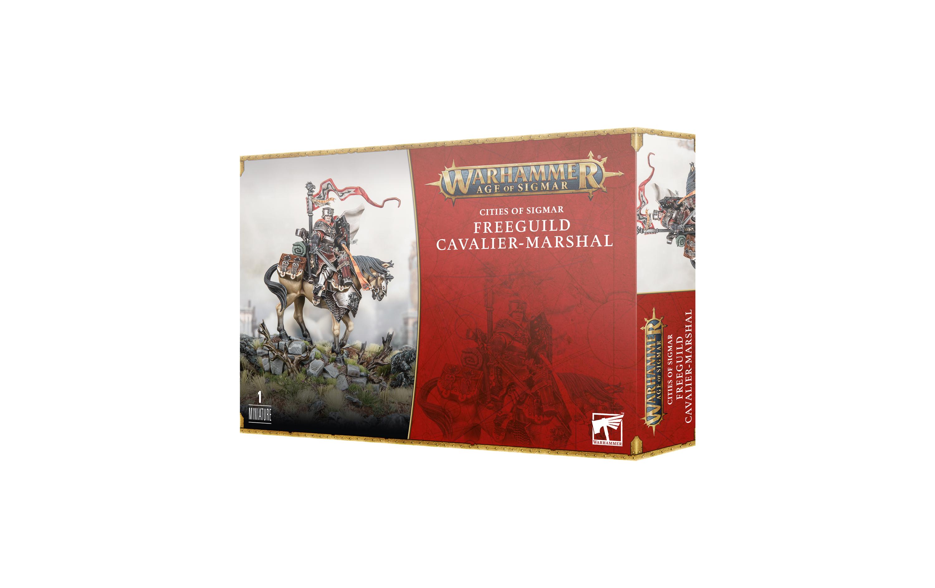 Figur Warhammer Age of Sigmar Freigilden-RittermarschallWarhammer Age of Sigmar Miniatur: Freeguild Cavalier Marshal