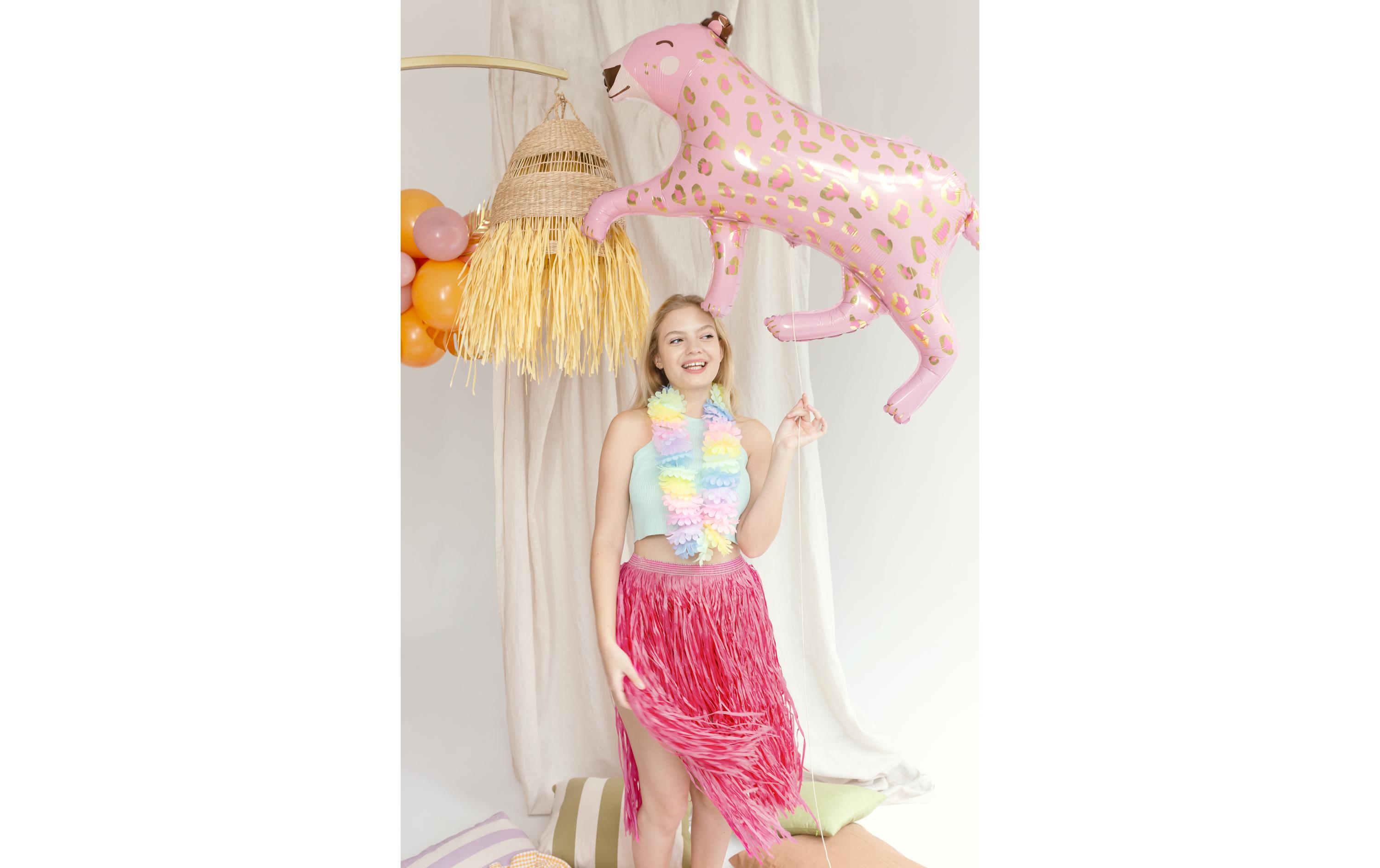 Raffia Rock Hawaii Pink, 77 cmHawaiianischer Bastrock