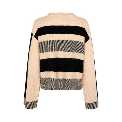 mbyM Jantine-M Striktrøje, Créme Brulée Black Combo, XS