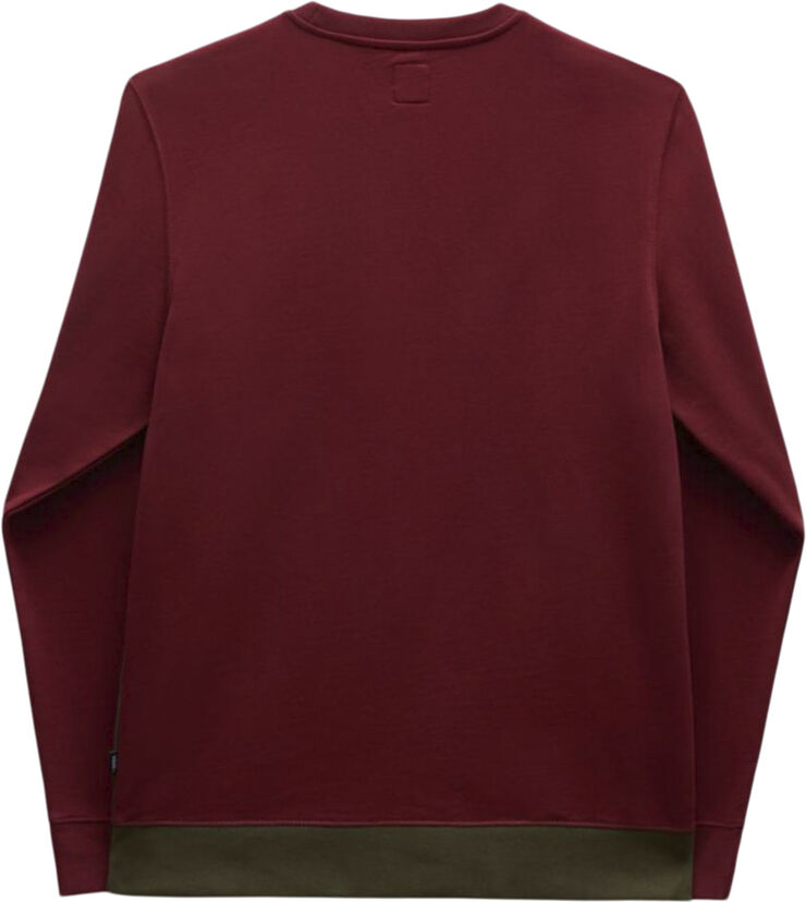 Vans sidestripe blocks crew sweatshirt Grape leaf/syrah
