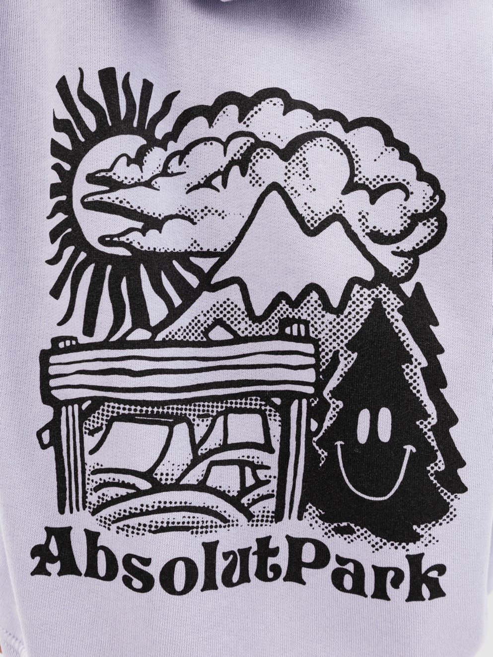 Absolut Park Happy Tree Kids Hoodie lavender