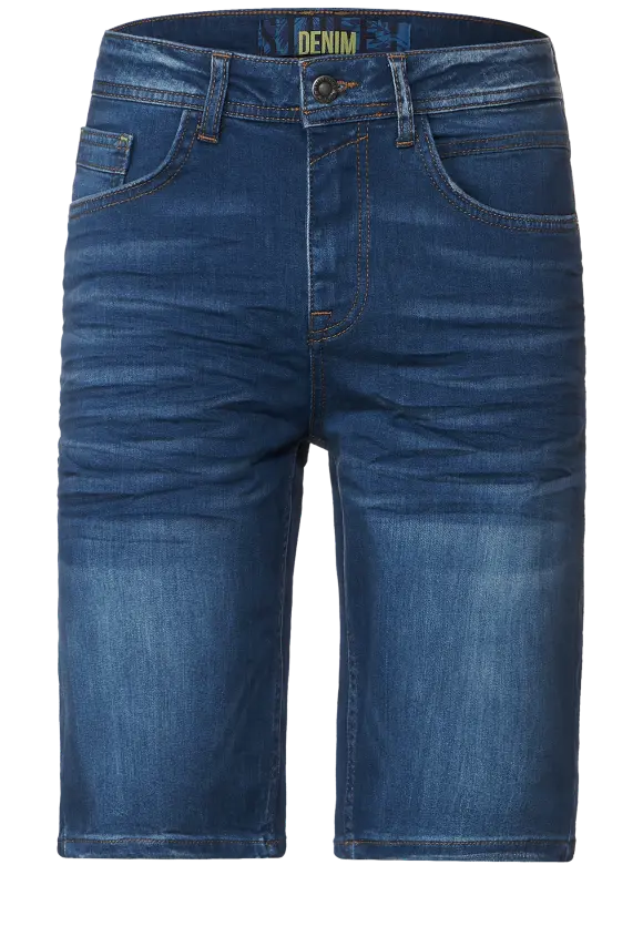 Regular Fit Jeansshorts - indigo blue wash