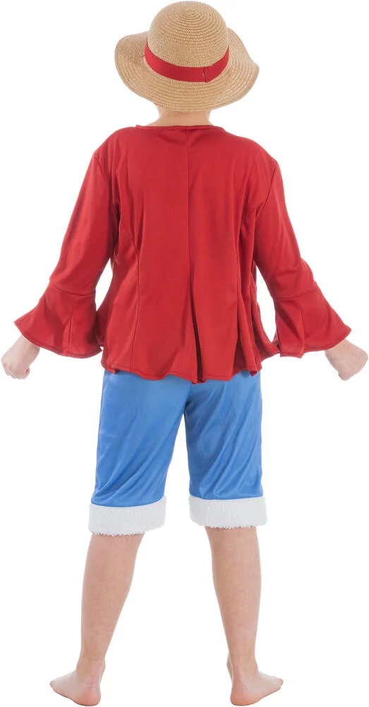 ONE PIECE - DEGUISEMENT LUFFY TAILLE 152 CM ET 4 ACCESSOIRES