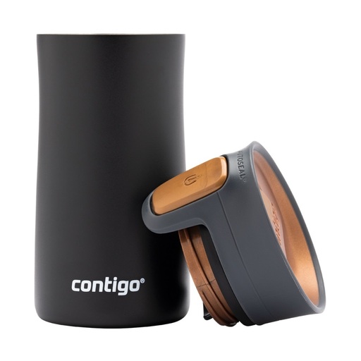 Garrafa térmica Contigo Pinnacle preta fosca/bronze 300 ml
