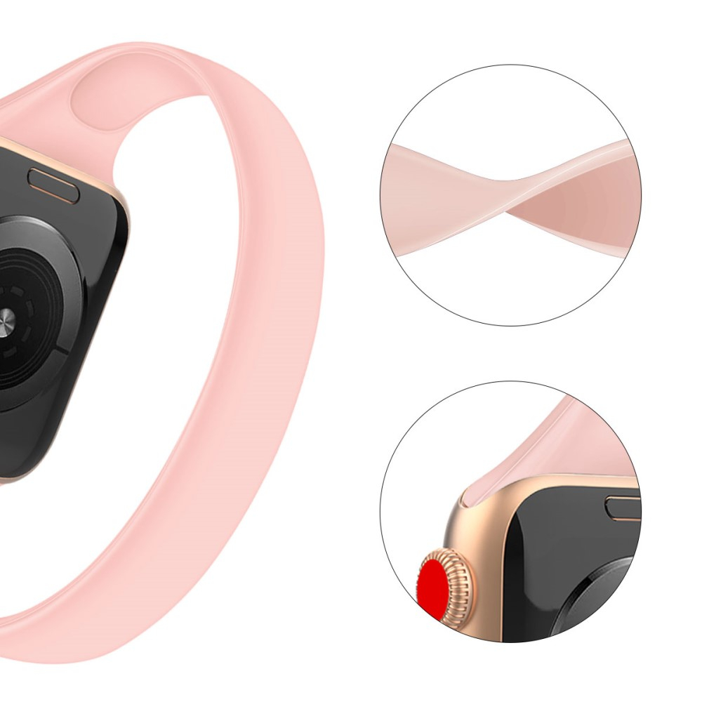 Apple Watch (40/38mm) Silikon Sport Armband (Gelenkumfang: 180mm) - Rosa