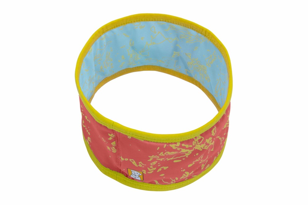 Guêtre de cou de refroidissement swamp cooler™ rêversible avec une couverture upf 50+. Couleur: rosa/bleu, taille: s