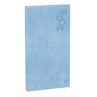 Quo Vadis - Agenda - 2025 - Italnote B - Semainier Horizontal - Français - Gaïa - Bleu - 12 mois et 1/2 de mi-décembre à décembre - 8,8x17 cm - Papier Clairefontaine blanc - Fabrication française